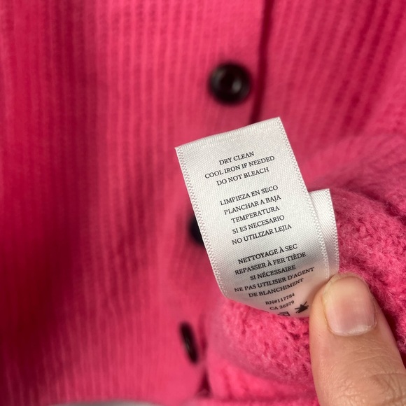 Rails Josie fuzzy Cardigan in Malibu Pink Wool Blend Size small - Picture 6 of 7